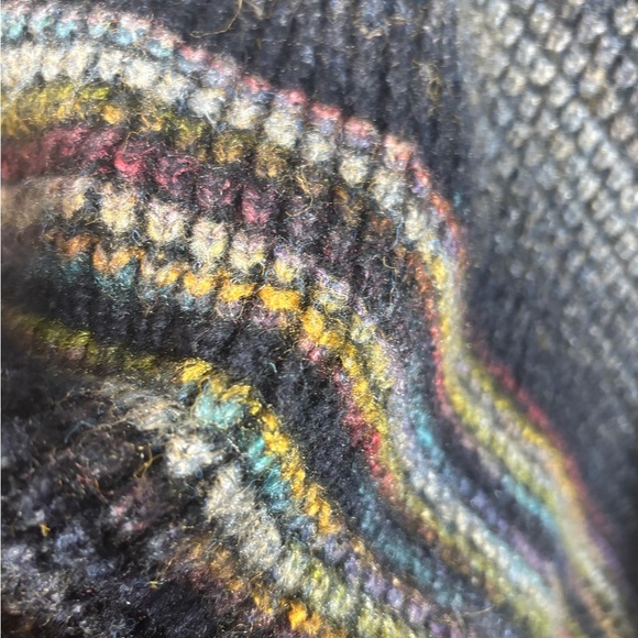 Anthropologie Do Everything in Love Multicolor Striped Poncho - Picture 5 of 6